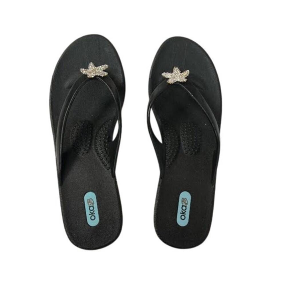 NWT! Oka-B‎ Women's Starfish Sandal Black US-9